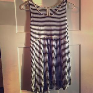 Black and white stripped tank top